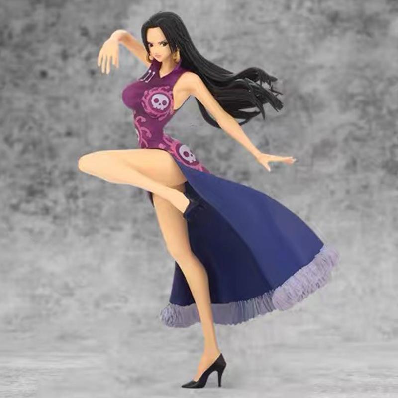 One Piece Anime Boa Hancock Figures Toys GK Snake Princess Action Figure Sexy Cheongsam Girl Doll PVC Figurines Statue