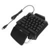 OneHanded Keyboard 35 Key USB Wired Portable Mechanical Gaming Keypad with LED Backlight
