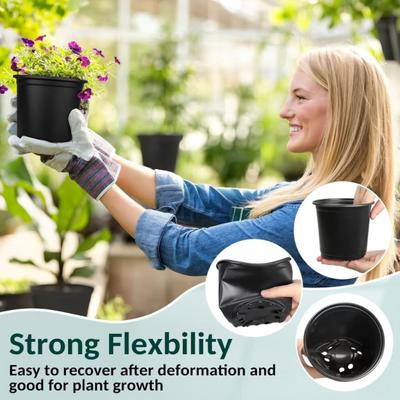Macetas para Plántulas con Agujeros de Drenaje Macetas de Vivero de Plástico para Plantas Semillas Suculentas Flores Hierbas Macetas de Inicio para