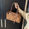 Fashionable Retro Suede Bag Popular European And American Large-capacity Autumn/winter Tote Bag New Simple Commuter Shoulder Bag