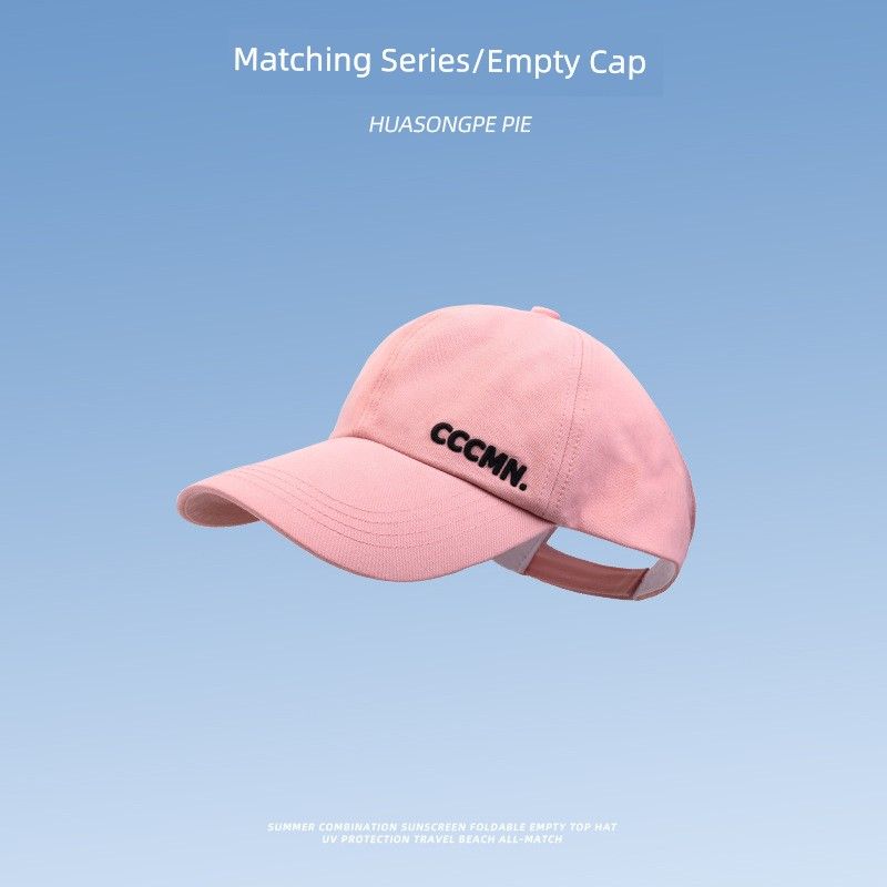 

Baby Baseball Cap Summer Air Top Sun-Proof Sun Protection Hat Can Tie Ponytail Minimalist Casual Matching Peaked Cap Girl C2374 Matching CCCMN half empty top kids All yards