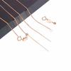 Purple Gold Shiny Knitted Chain Color Gold Classic Rose Gold Plated Chopin Clavicle Chain