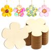 10pcs wooden flower shape wood chips,blank plum blossom flowers wood carving decoration,holiday decoration