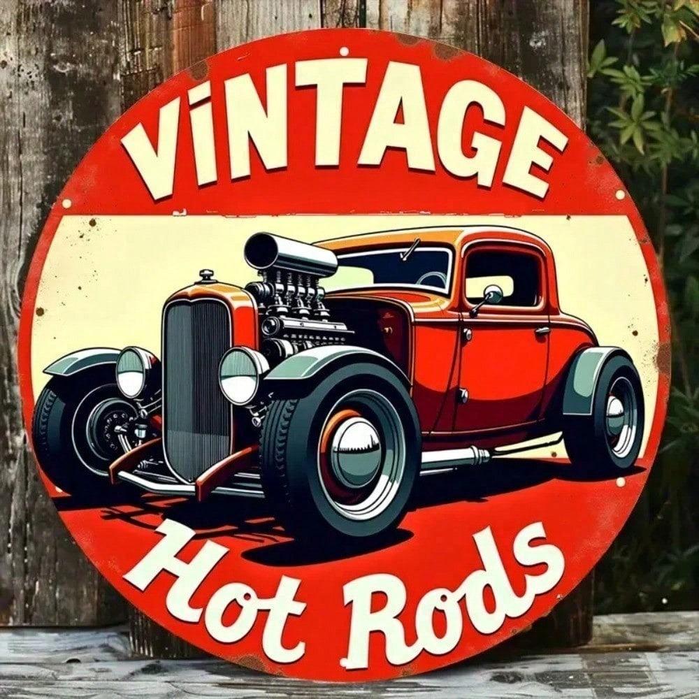 Vintage Metal Tin Sign Retro Garage Decor Man Cave Art Gas Oil Advertising Poster