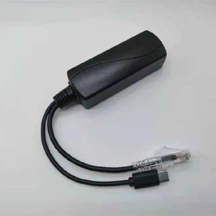 Durable Gigabit PoE Splitter for Camera PoE Separator 15cm Cable Length