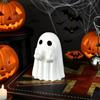 Halloween Decorations Ghost Figurine - 3 in Spooky & Cute Ghost Statue, Halloween Ghost Figurines for Home, Office, Desk Decor, Cute Ghost Decor Home