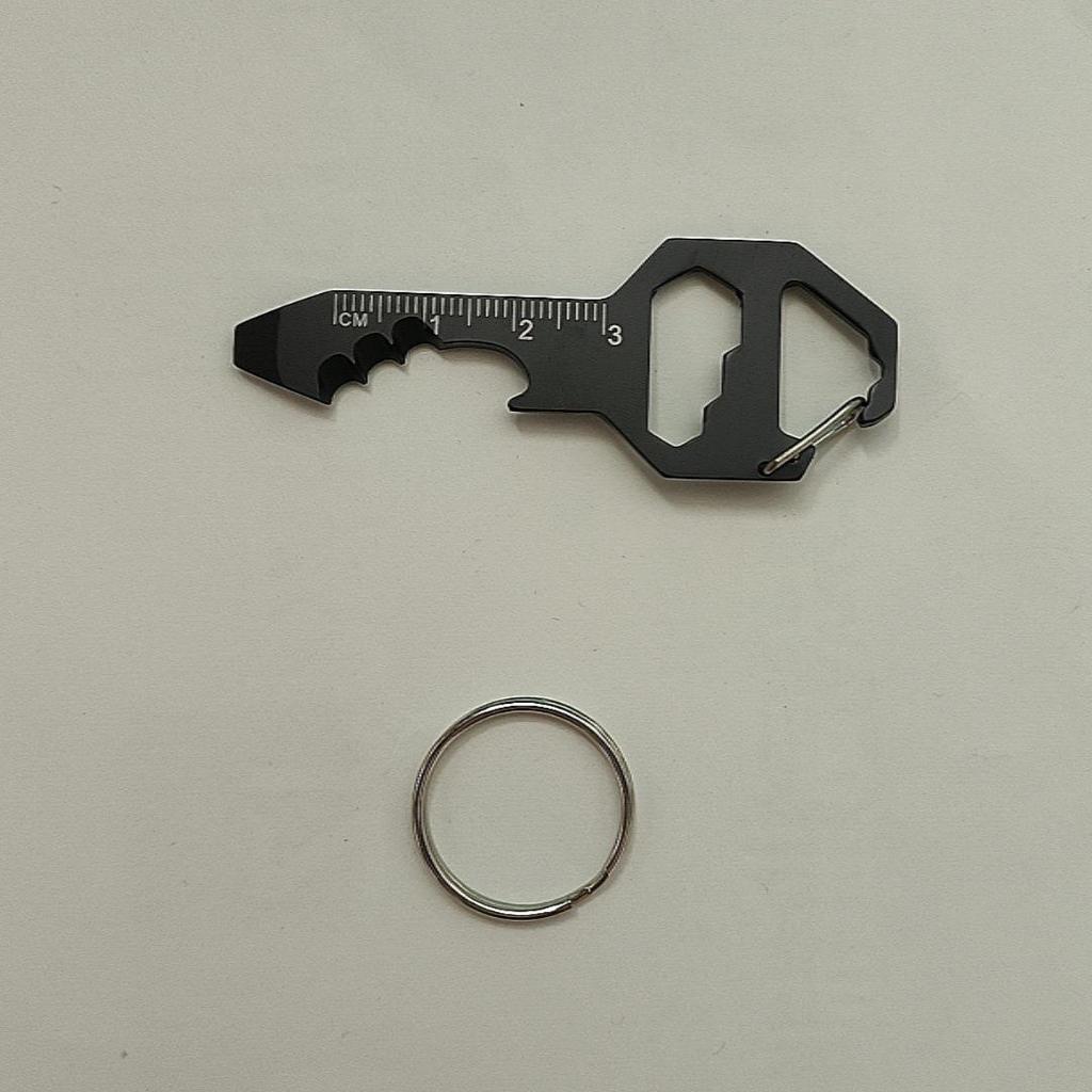Multi-Tool Keychain: EDC Card with Bottle Opener, Hex Key, Screwdriver, & Pendant