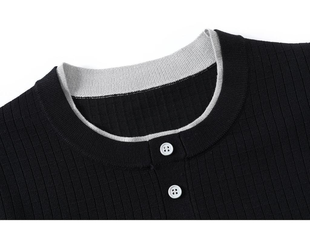 2026 Japanese Style Men's Short Sleeve Knit Top: Trendy, Versatile, Summer Essential