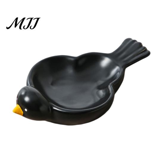 Cute Jewelry Organizer Dish Bird Shaped Storage Tray, Ceramic Stable Sturdy Base Organizer, Decorative Desktop Compact Size Dish, for And Dice