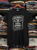 Unisex shirt Katoen Oversized Grote Maat Vintage Jaren 90 Jack Daniels Tennessee Whiskey Enkele Steek Zwart T-shirt