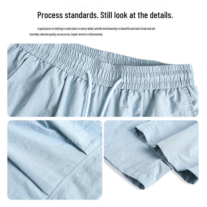 Mark Fairwhale Men's Quick-Dry American Pleated Paratrooper Cargo Wide-Leg Pants