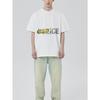 Bílé tričko Fuck The Police grafický potisk ležérní streetwearový top pro muže a ženy