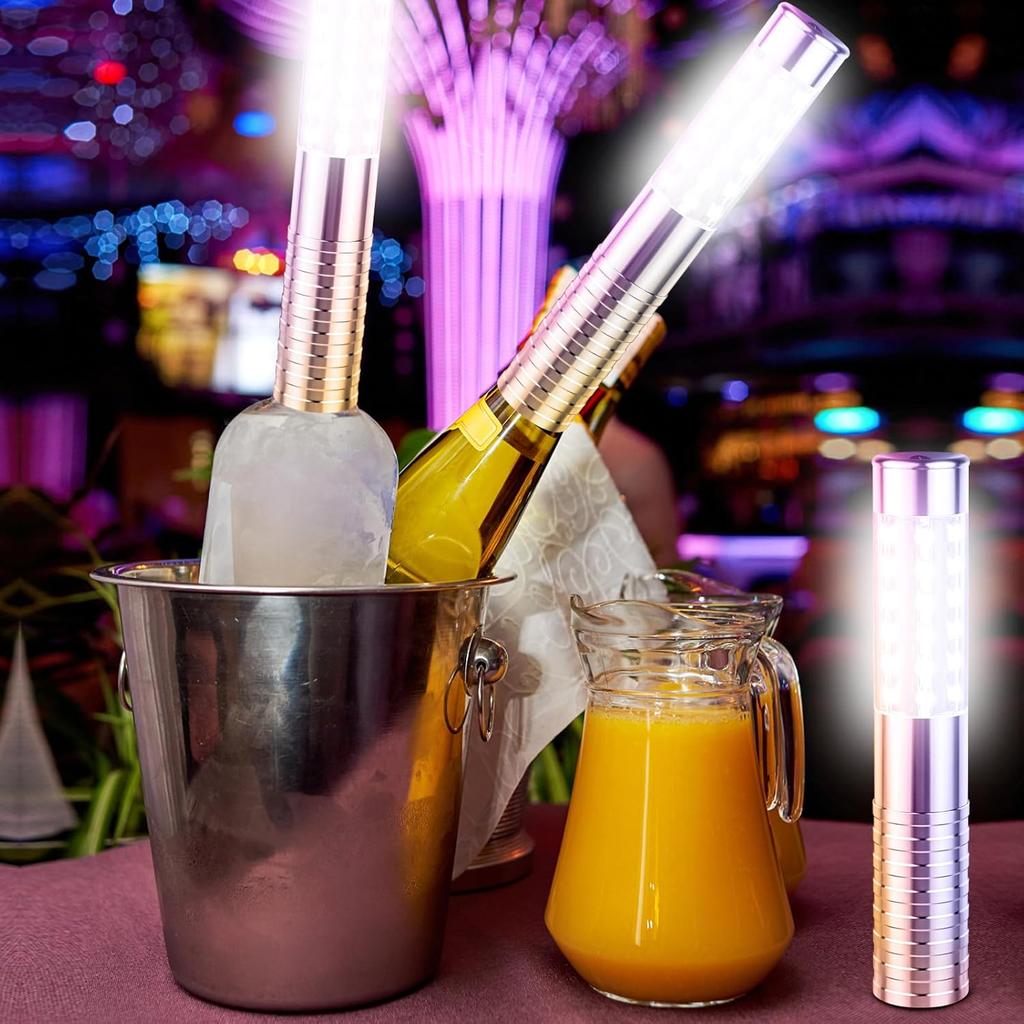 Rechargeable LED Flash Sticks Atmosphere Champagne Wine Bottle Service Sparkler for VIP Nightclub KTV Bar Strobe Baton Flash Rod