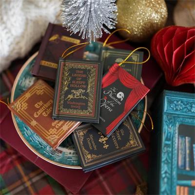 Mini Book Ornament Advent Calendar New Year With 24 Book Christmas Countdown Calendar Bookshelf Halloween Advent Calendar