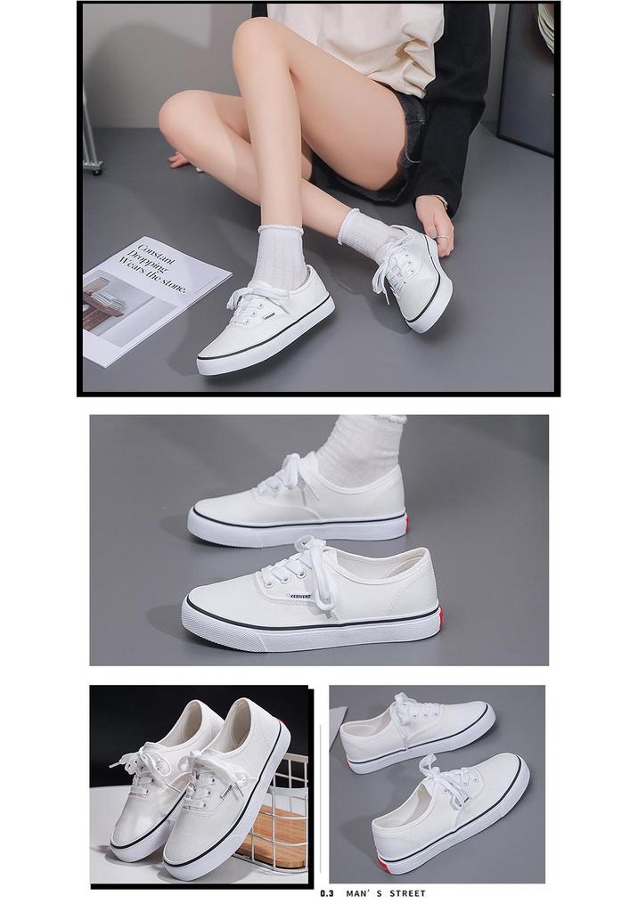 Candy Color Canvas Shoes: Unisex Spring/Autumn 2026 Versatile White Skate Sneakers for Students