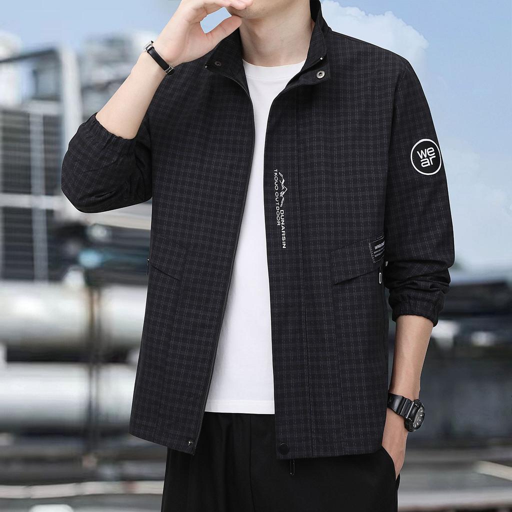 Men's Jacket Spring and Autumn Coat New Korean Version Trendy Autumn Large Size Clothes