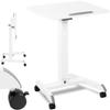 Adjustable Tilting Laptop Stand Table On Wheels 60 X 52 Cm 825 1185 Mm