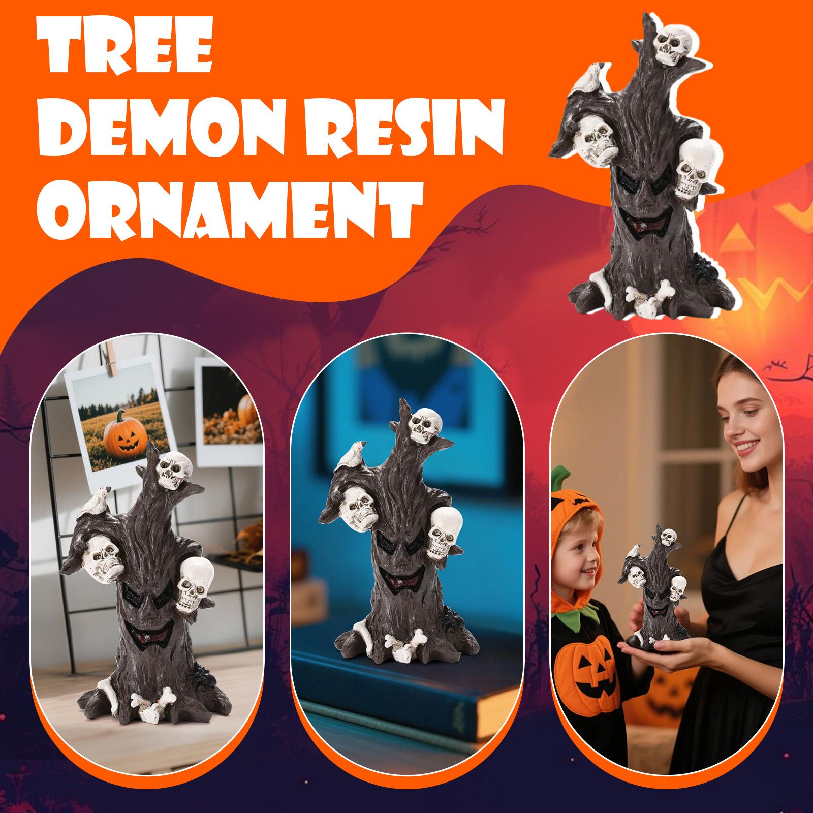 

Halloween Tree Statue With Decoration, Tree Skeleton Statue (for Holiday Decoration), Halloween Interior Decoration (for Tabletop Mantel Decoration) One Size