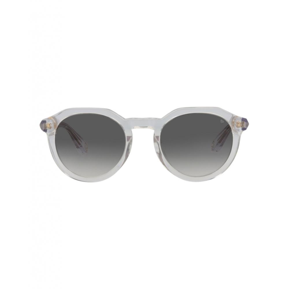 

Philipp Plein Round Frame Acetate Sunglasses crystal crystal smoke