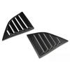 For Dodge Challenger 2015- Car Rear Louver Window Side Shutter Cover Trim Sticker Vent Scoop ABS Carbon Fiber Style Black