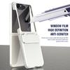 For Samsung Galaxy Flip 8 7 6 5 Case With Screen Protector  Film Matte Hard PC Hinge Protection Cover For Samsung Galaxy Z Flip8