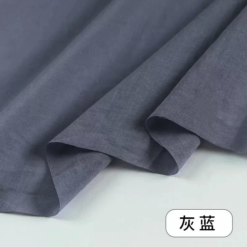 145x50/200cm Soft Breathable Pure Cotton Woven Gauze Fabric For Skirt Lining, Sun Protection Clothing Shirt Handmade DIY Fabric
