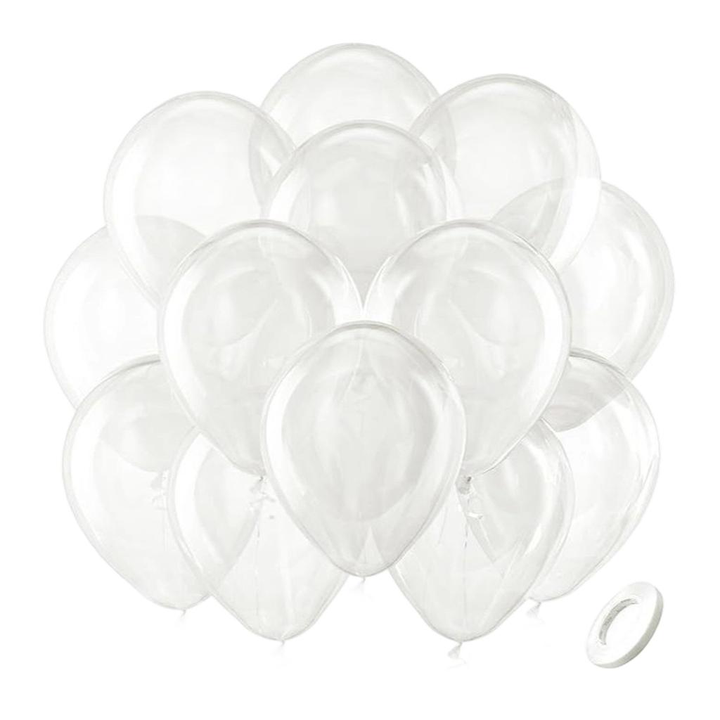 Latex Balloons, 100 Balloons Per Pack, 12-inch Round Helium Balloons, Brightly Colored, Suitable For Birthday And Party Decorations.(Sending Ribbons)
