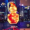 Christmas Decorations Scene Layout Festive Atmosphere Decoration Creative Window Stickers Glass Door Window Luminous Pendants