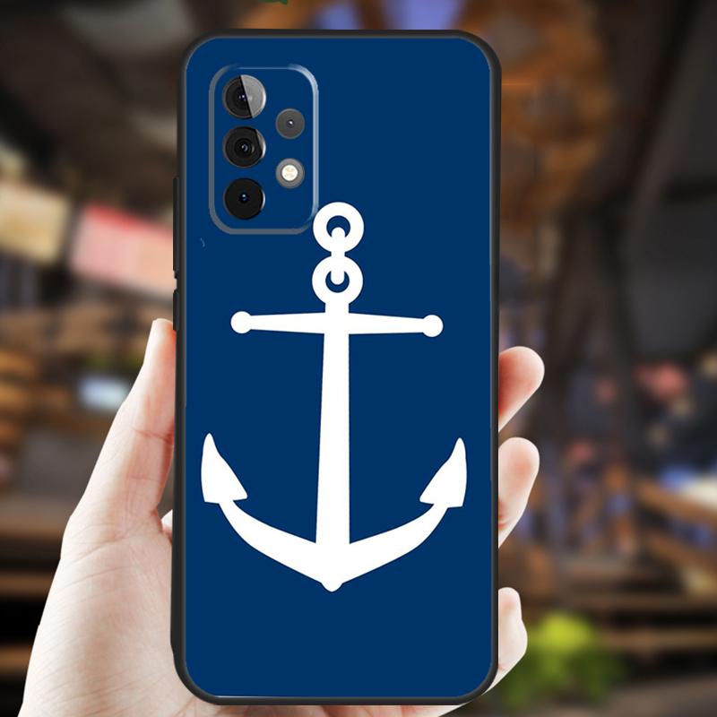 Nautical Anchor Boat Sea Case For Samsung Galaxy A34 A06 A05 A32 A16 A55 A36 A26 A54 A14 A22 A52 A35 A15 A53 A13 A56