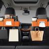 Universal Fit 4-in-1 Car Seat Organizer Tissue Holder Cup Slots Hooks Phone Holder Durable Multi-Functional Storage Box Vehicle
