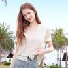 Betu Women's V-Neck Lace Short-Sleeve Top