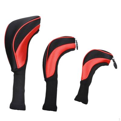 3 Pieces Golf Wood Headcovers Guarding Club Head Cover Knitted Driver for Golfers,