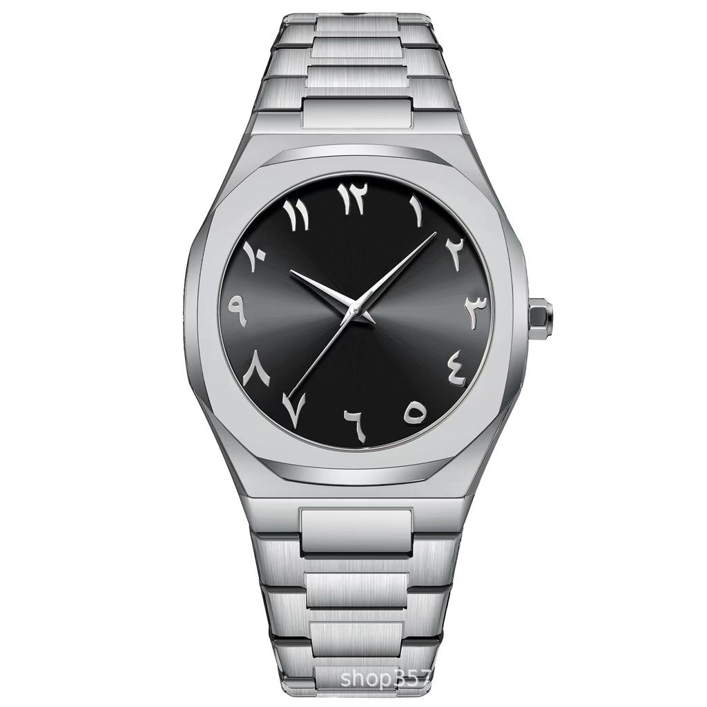 Waterproof Watch Men'S Watch Men'S Arabian Dial Alloy Quartz Watch Customized Watch