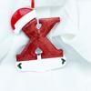 Beautifully Handpainted Crafted Resin Christmas Ornaments With 26 Alphabet Letters A To Z For Decor Stylish