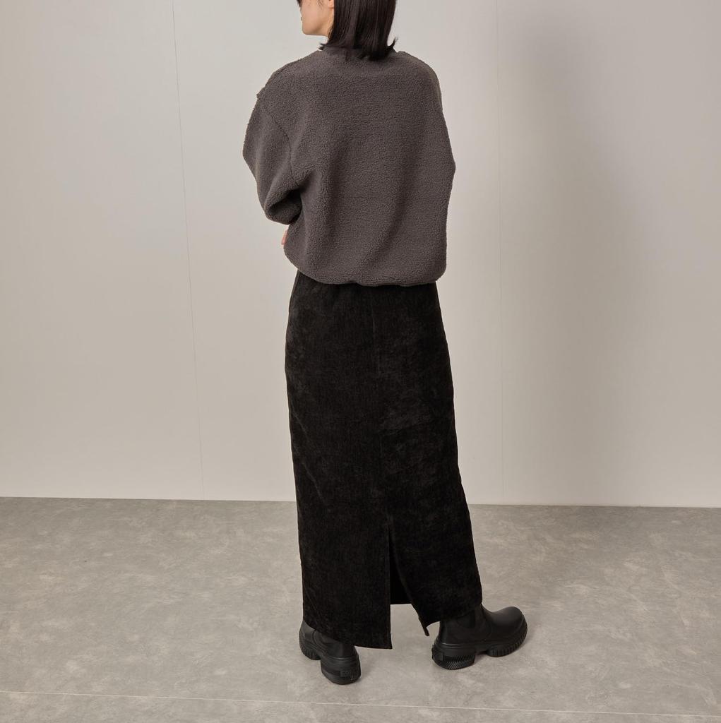 Nergy Cropped Boa Pullover In Black Women's (01)