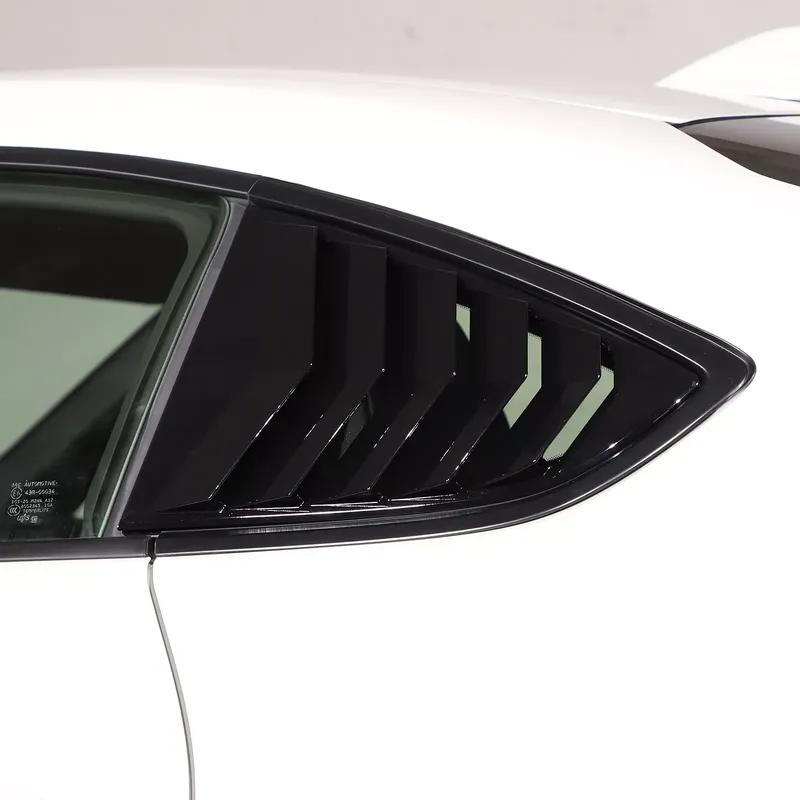 For Toyota GR86 Subaru BRZ -2025 Car Rear Louver Window Side Shutter Cover Trim Sticker Vent Scoop ABS Carbon Accessories