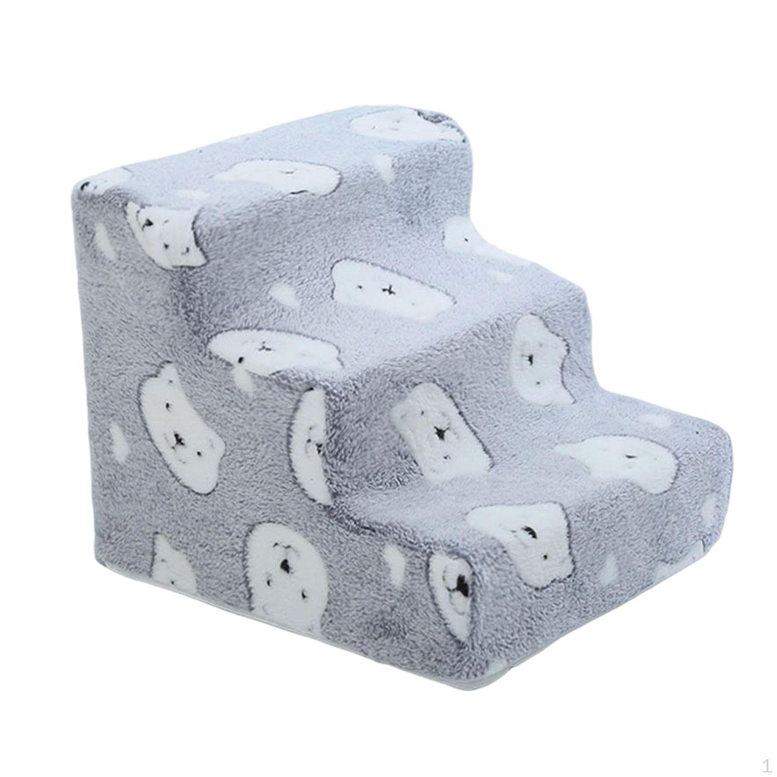 

Dog Stairs Steps Anti Slip Wear Resistant Portable Pet Staircase Climbing for Couch Small 3 Steps