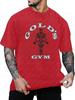 Newly Launched Men's Fitness-themed Shirt GYM. Trendy Short-sleeved Shirt Suitable for Both Men and Women. Pure Cotton T-shirt.
