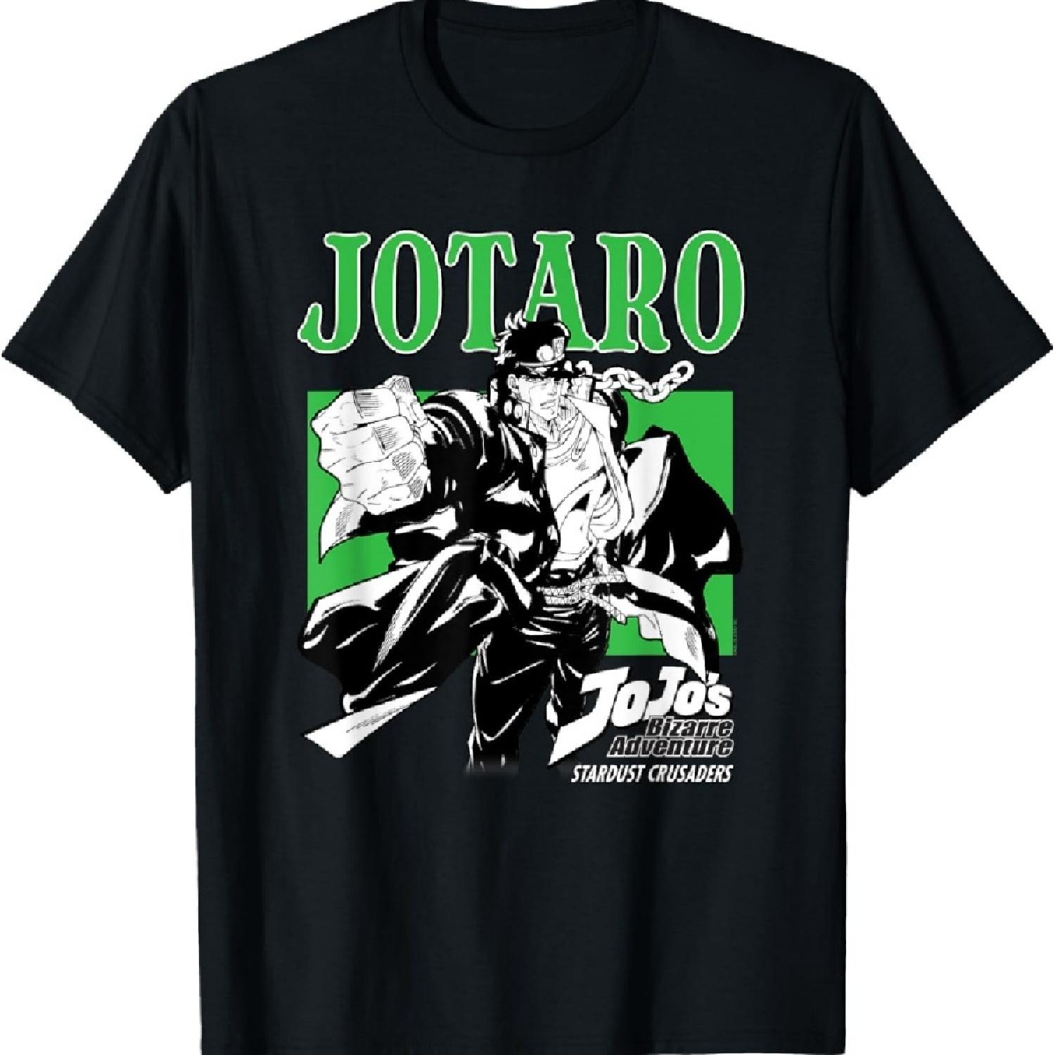

JoJo s Bizarre Adventure Stardust Crusaders Jotaro Аниме Футболка XXXXXL чёрный