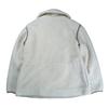 Coach Signature Pattern High Neck Fleece Boa Jacket Ivory Size S Mens