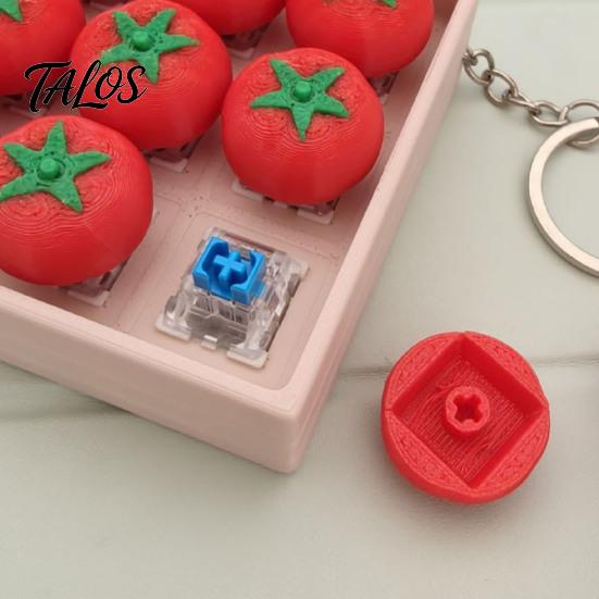 Stress Relief Fidget Toy 3D Printed Fruit Vegetable Clicker, 9-in-1 Tomato Blueberry Pepper Clicker Finger Clicky Button for Relaxation