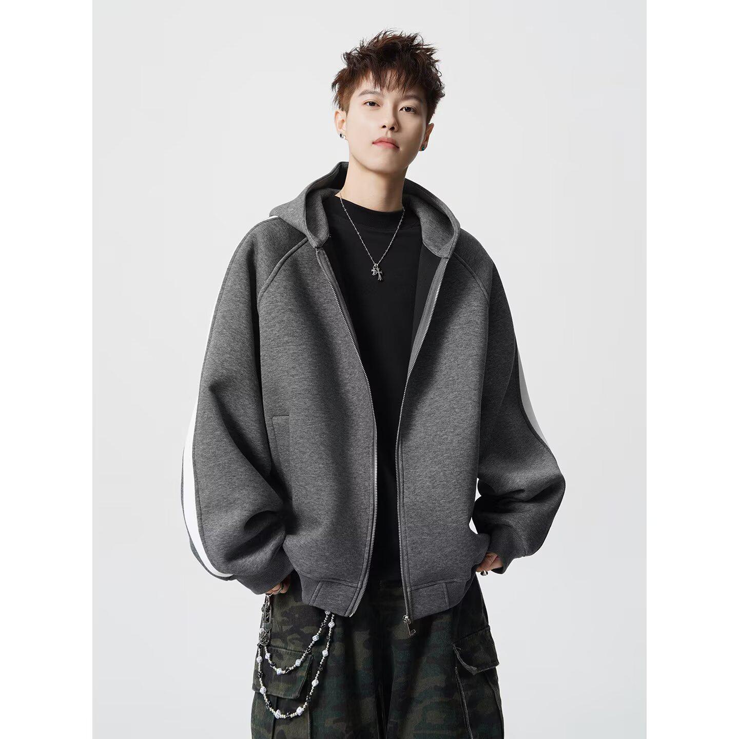 Унисекс Толстовка с крестом в ретро-стиле - Свободная, Нишевый дизайн, С начесом, Плотная весенне-осенняя куртка-кардиган 2025 3XL