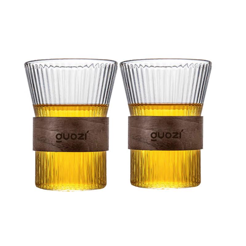 GUOZI GZ-S65 High Borosilicate Glass Couple Cups 350ml (Pair)