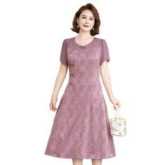 Elegant 2026 Summer Slim-Fit Mid-Length Lace-Up Dress 2XL