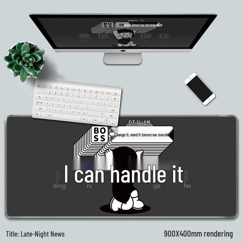 

Очень большой вдохновляющий коврик для мыши для киберспорта, игр и офисного использования 800x300mm 2mm thickness