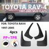 Mudguards FOR Toyota RAV4 RAV-4 2000-2005 Auto Mud Flaps Exterior Styling Accessory ABS Plastic Anti Splash Mudguards Custom Fit