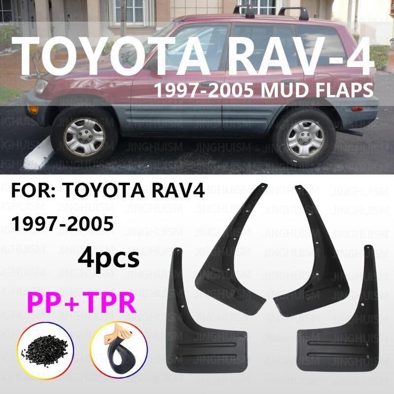 Mudguards FOR Toyota RAV4 RAV-4 2000-2005 Auto Mud Flaps Exterior Styling Accessory ABS Plastic Anti Splash Mudguards Custom Fit