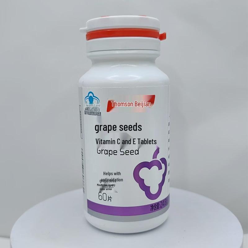 Tangchen Grape Seed Vitamin C+E Tablets for Women's Health - 60ct Authentic Supplement