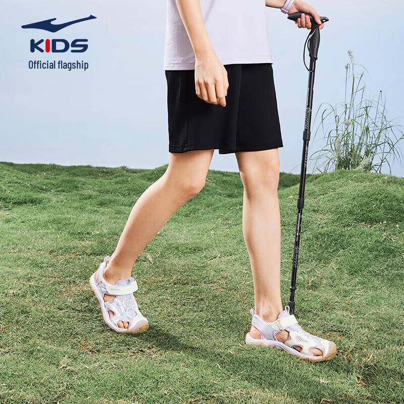 ERKE Kids Unisex Summer Sports Knit Five-Point Pants