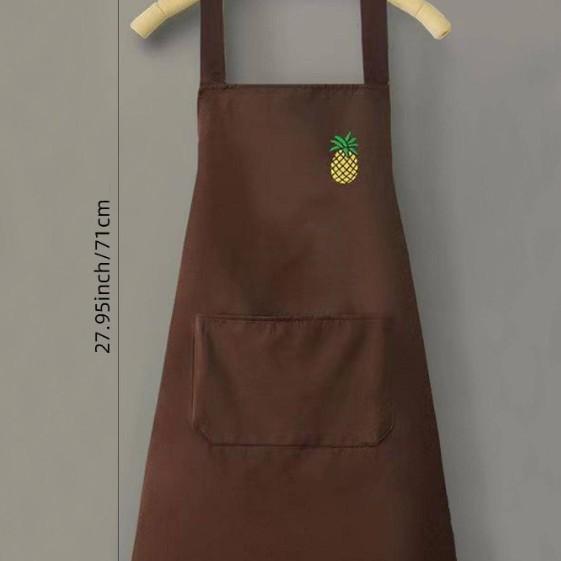 Cute Korean Version Apron Household Fruit Work Apron Waterproof and Oil-proof Unisex